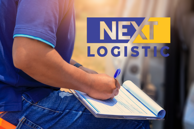 Шофьор попълващ документи nextlogistic