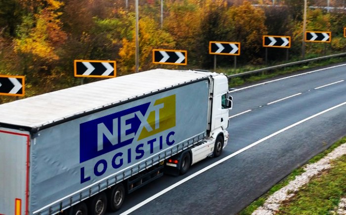 Nextlogistic truck on the road